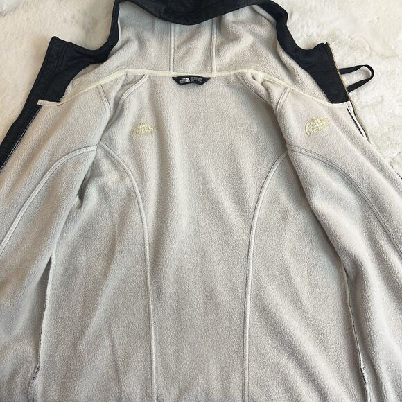 The North Face Mattea Parka Jacket Hoodie Full Zip Dark Gray Gold Women’s M - Picture 10 of 13